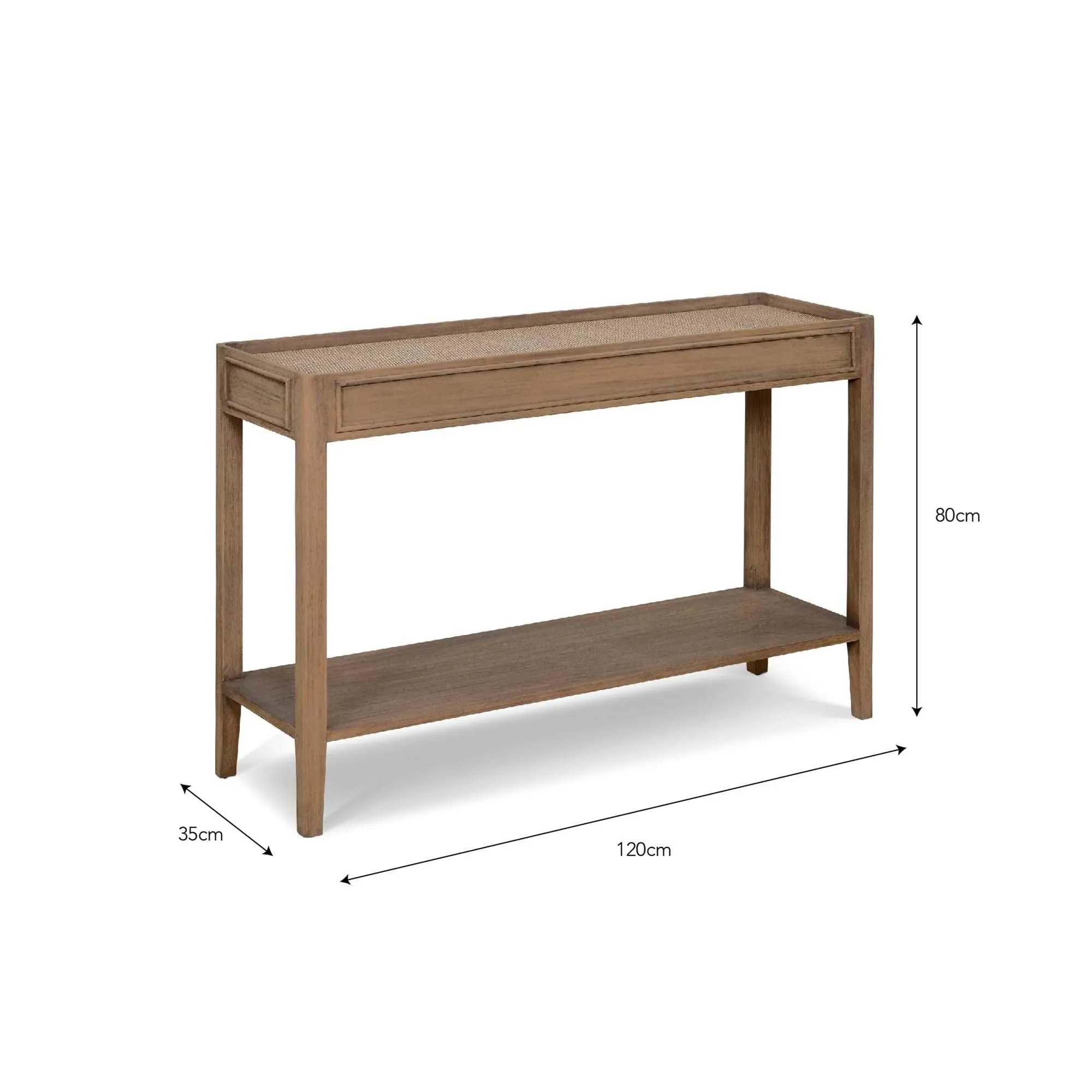 Chesterton Console Table - Natural, Rattan