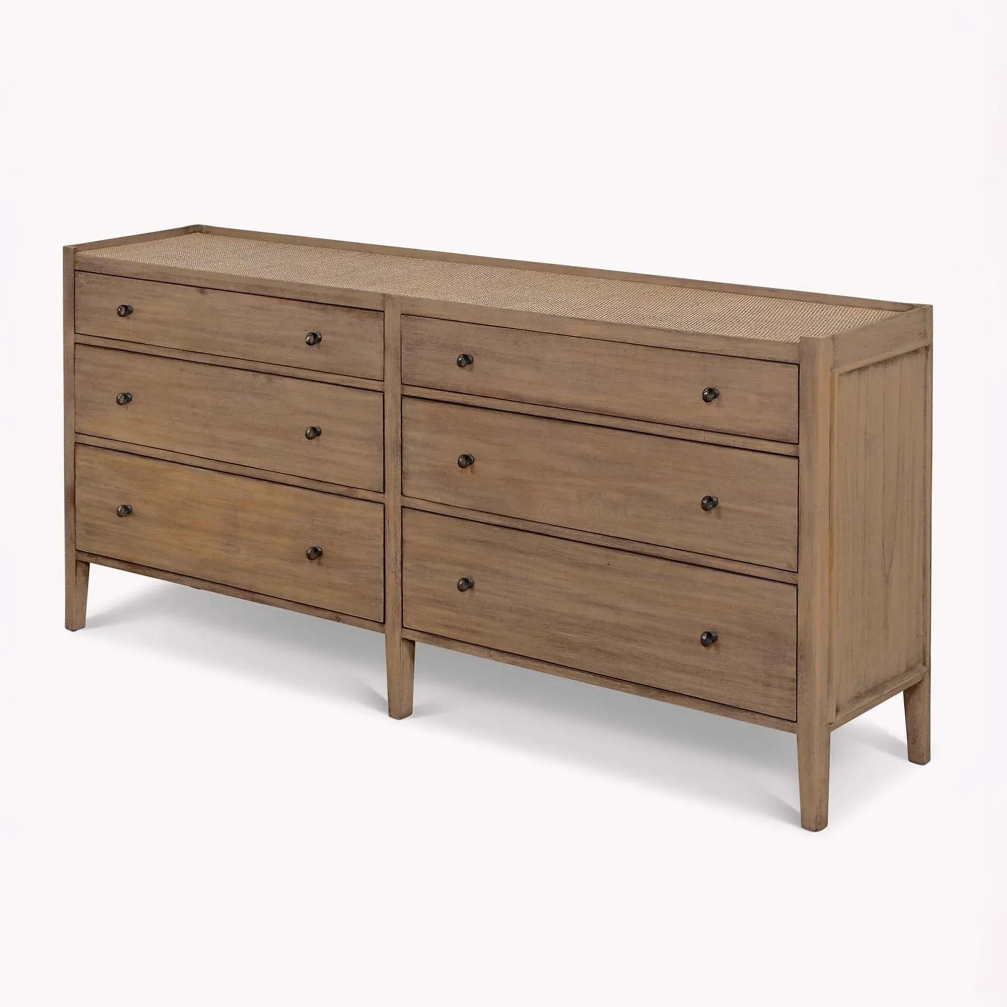 Chesterton Double Chest of Drawers - Natural, Rattan