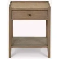 Chesterton Side Table with Drawer - Natural, Rattan