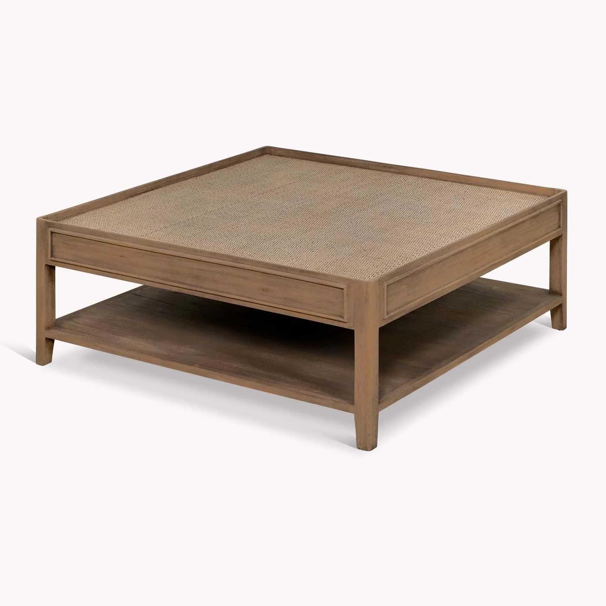 Chesterton Square Coffee Table - Natural, Rattan