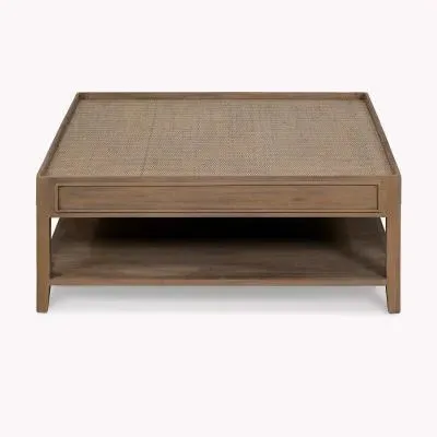 Chesterton Square Coffee Table - Natural, Rattan