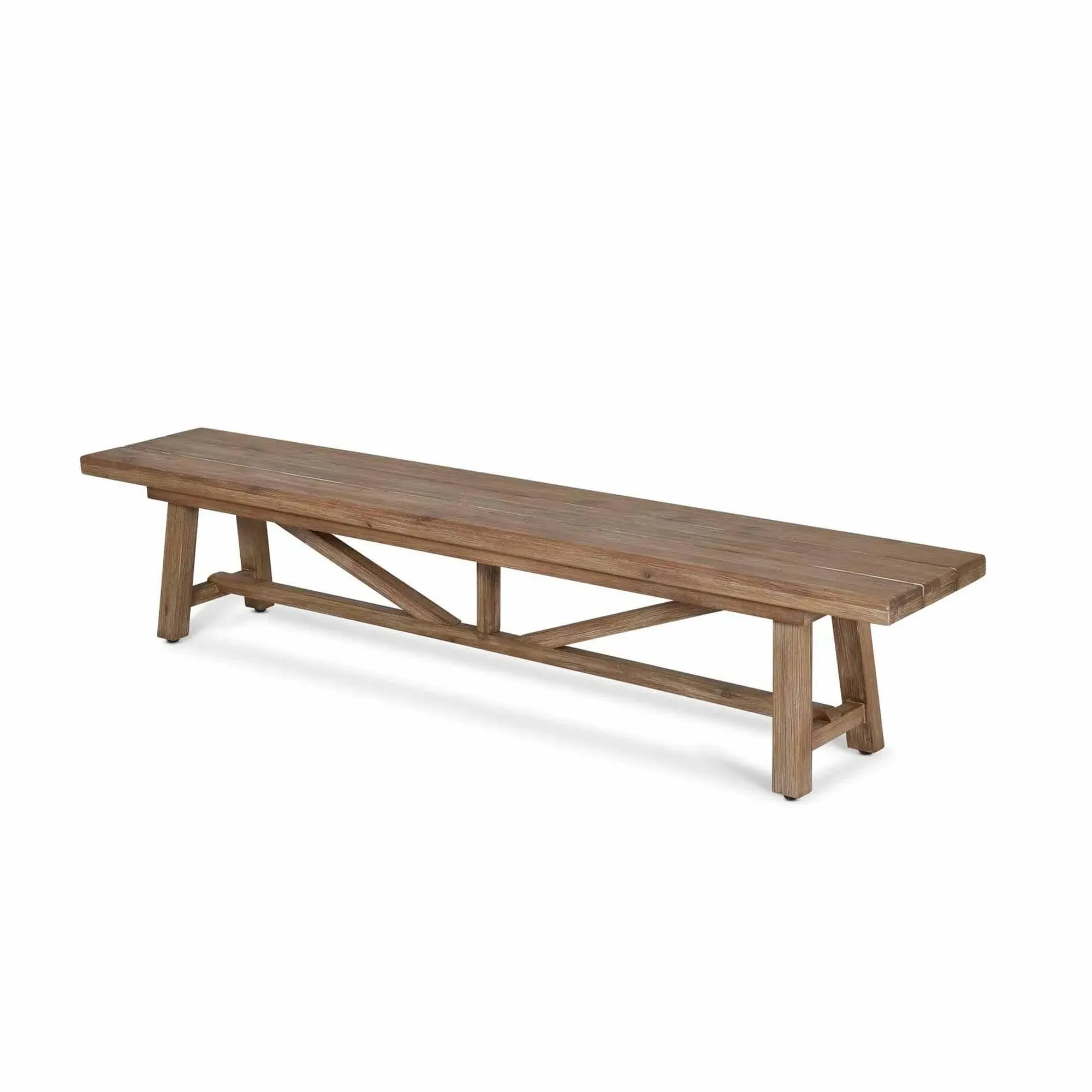 Chilford Small Outdoor Bench - Solid Wood