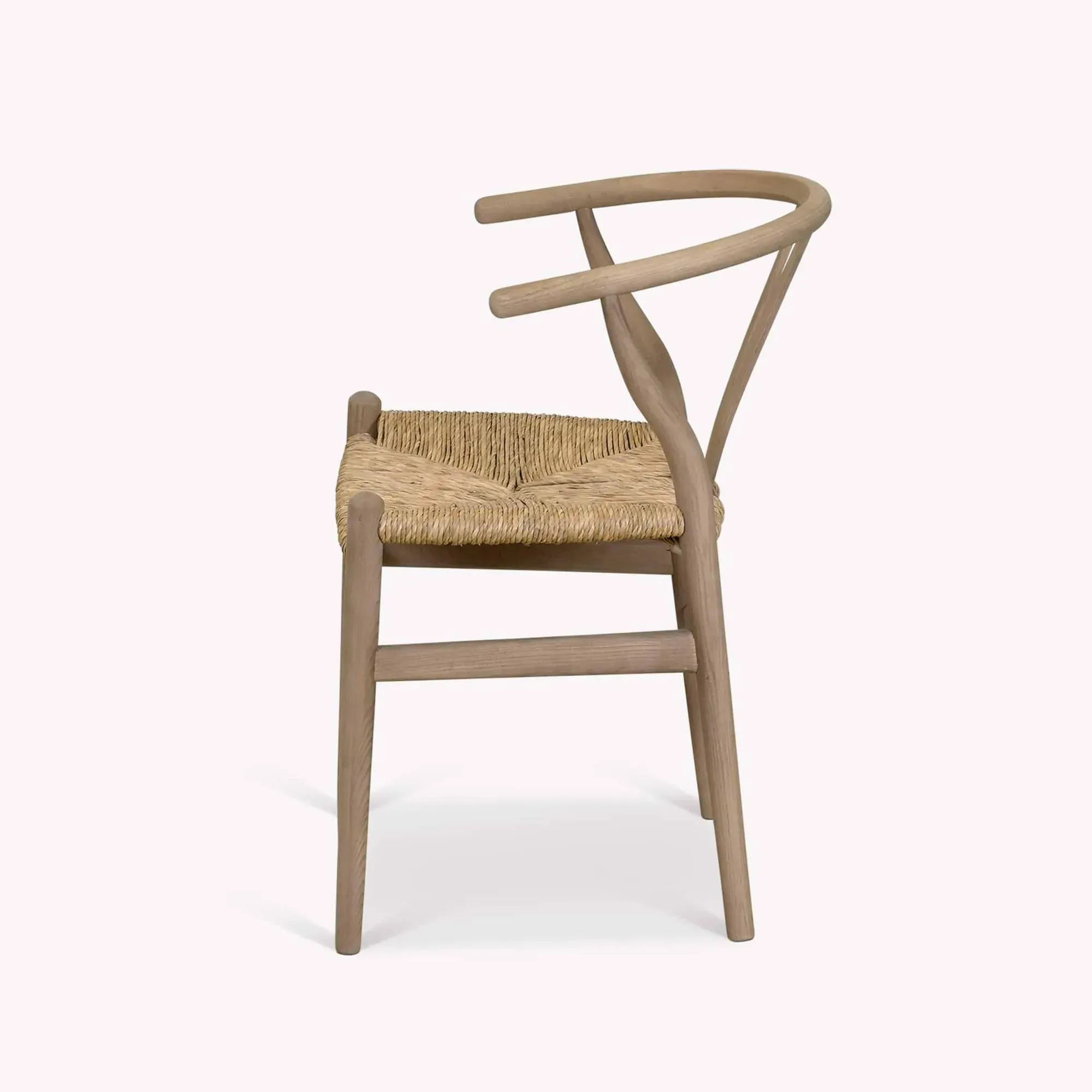 Chilthorne Wishbone Dining Chair Set of 2 - Lime Wash