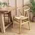 Chilthorne Wishbone Dining Chair Set of 2 - Lime Wash