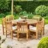 Churn Outdoor Teak Table and 8 Grisdale Chairs - Teak
