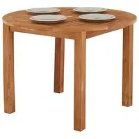 Churn Round Outdoor Table - Natural, Teak