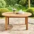 Churn Round Outdoor Table - Natural, Teak