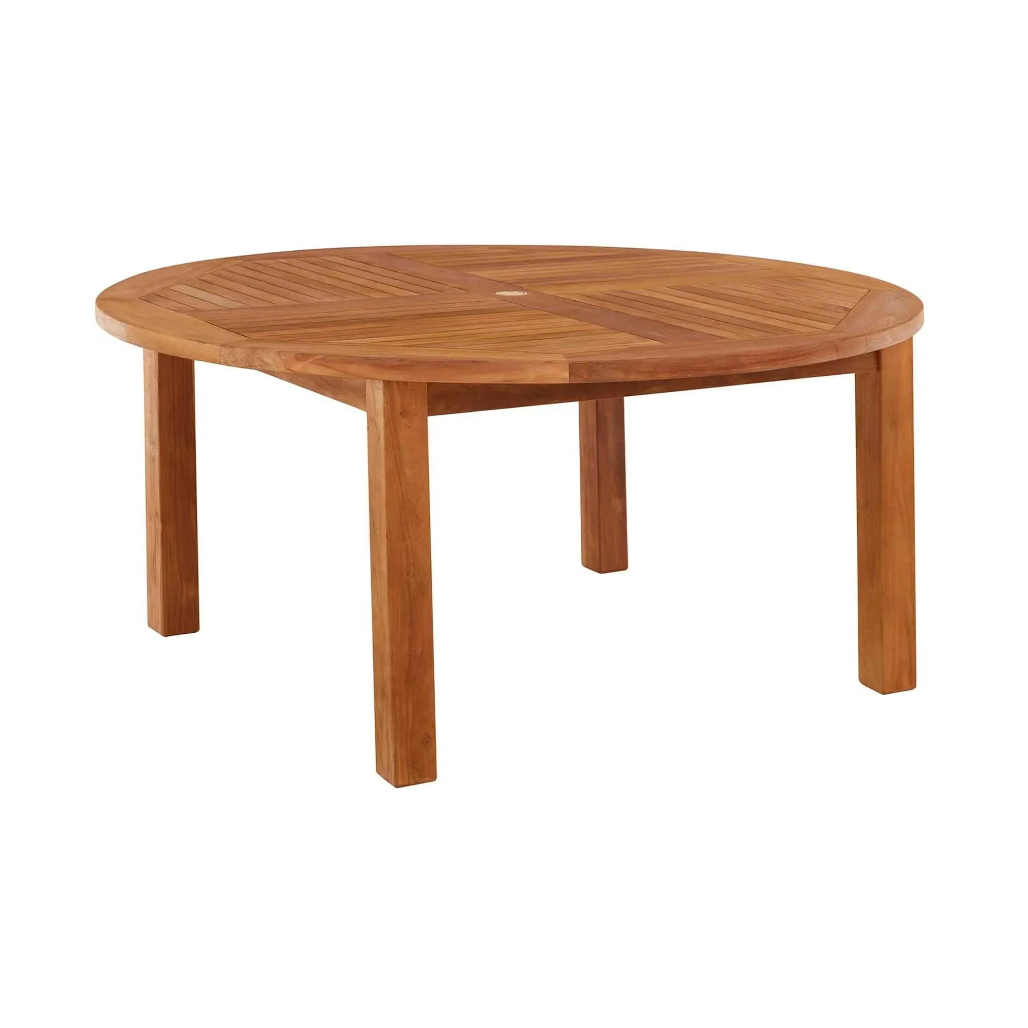 Churn Round Outdoor Teak Table - Natural, Teak