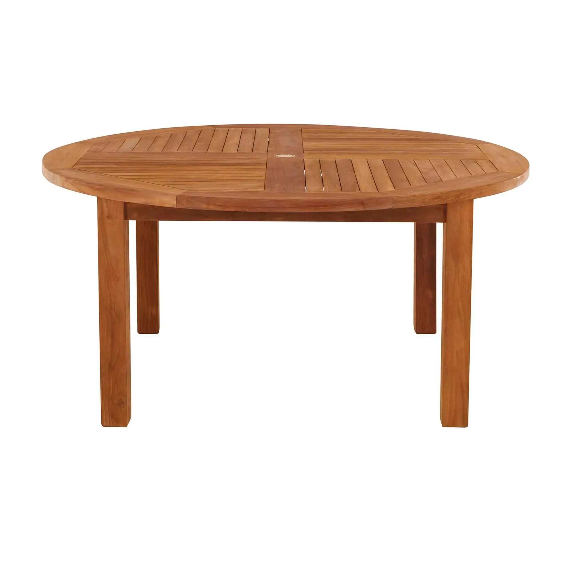 Churn Round Outdoor Teak Table - Natural, Teak