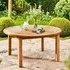 Churn Round Outdoor Teak Table - Natural, Teak