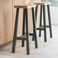 Clockhouse Bar Stool - Black, Oak
