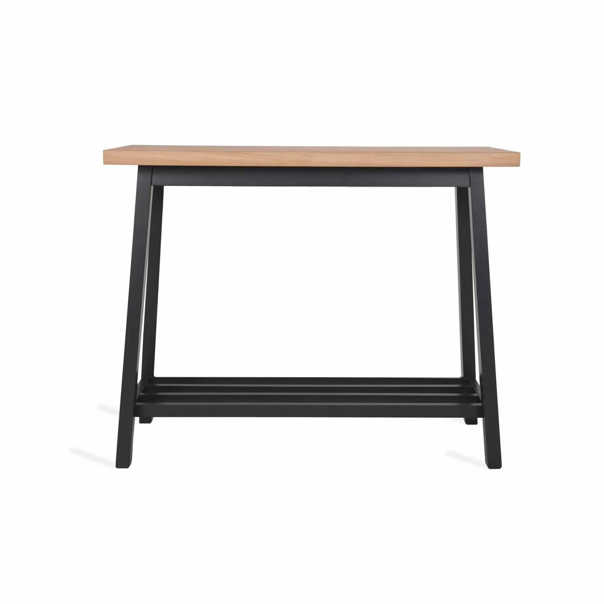 Clockhouse Console Table - Carbon, Oak