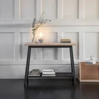 Clockhouse Console Table - Carbon, Oak