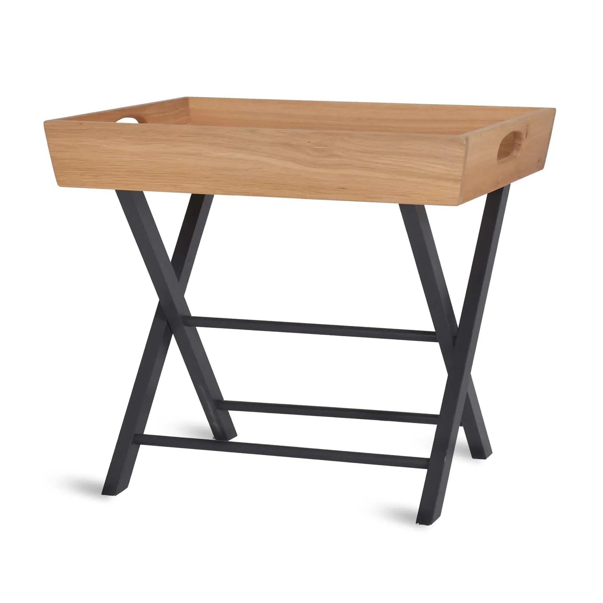 Clockhouse Side Table - Carbon, Oak