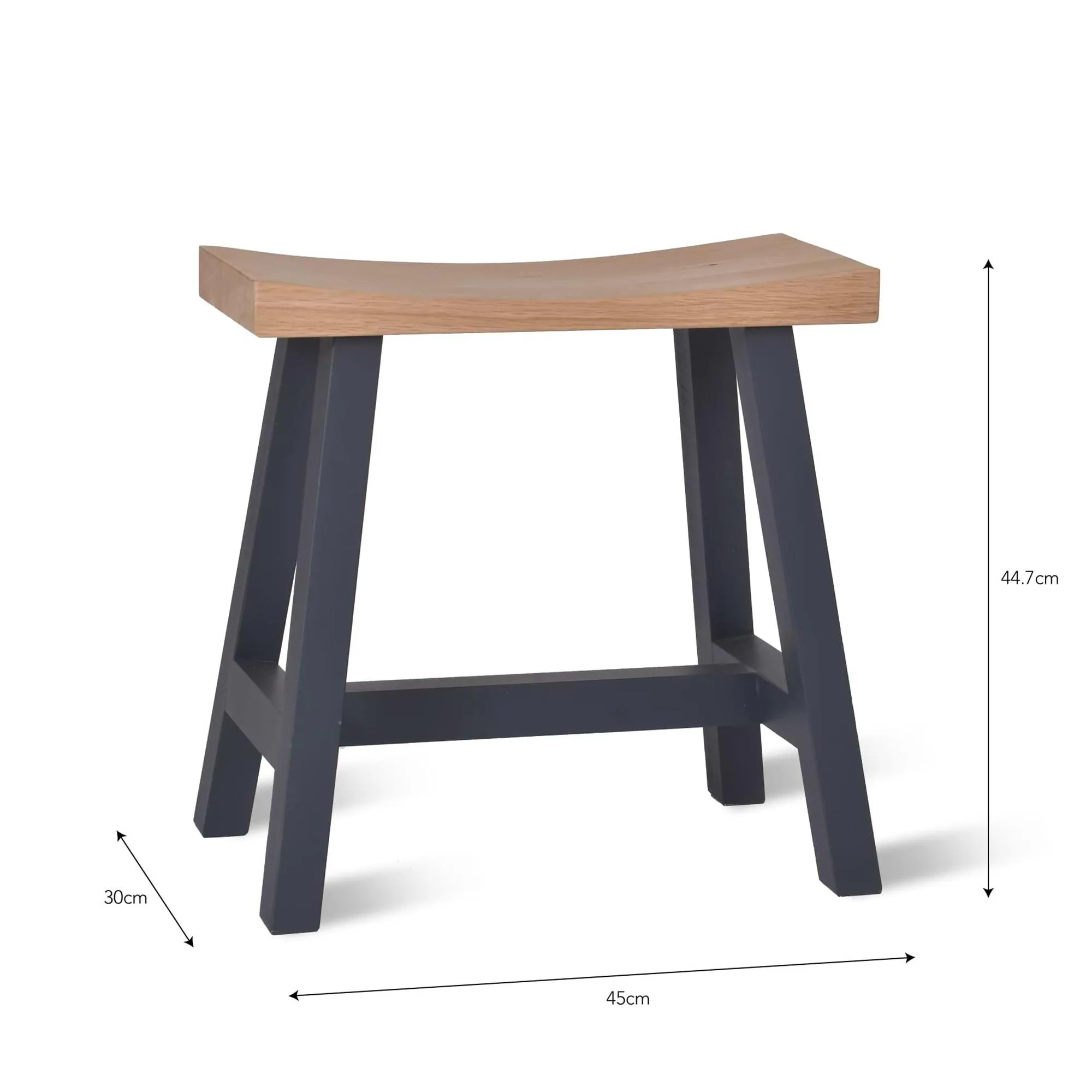 Clockhouse Stool - Black, Oak
