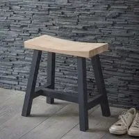Clockhouse Stool - Black, Oak