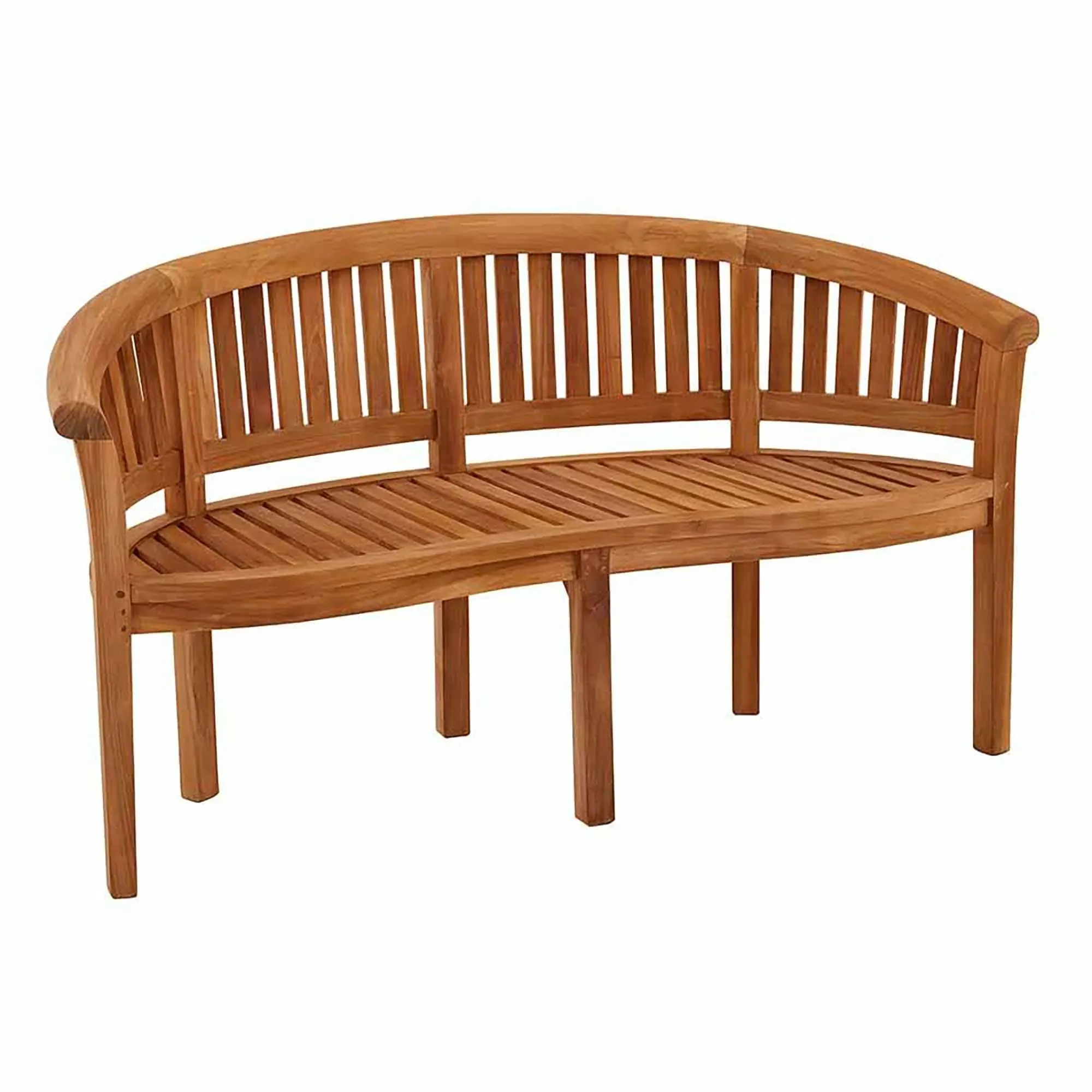 Crummock 3-Seater Outdoor Bench - Natural, Teak