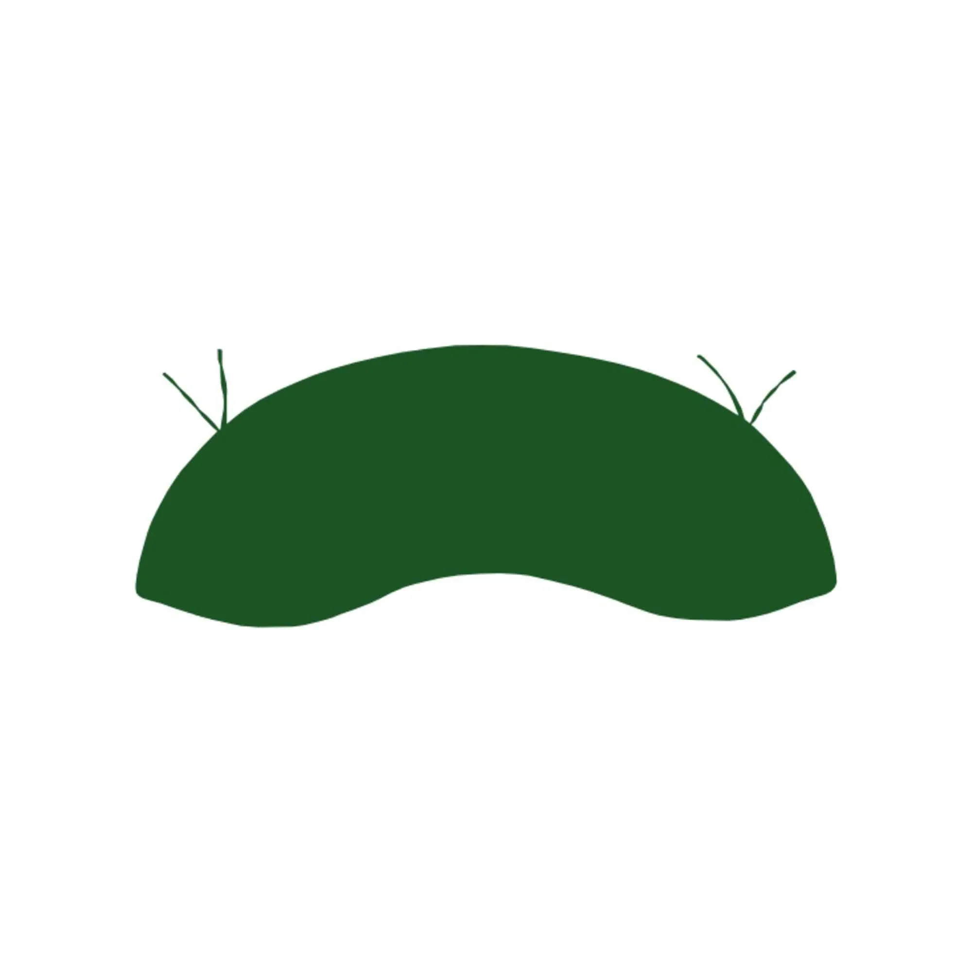 Crummock Outdoor Teak Bench with Cushion - Green, Teak