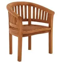 Crummock Outdoor Teak Carver Chair - Natural