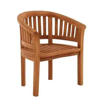 Crummock Outdoor Teak Carver Chair - Natural image