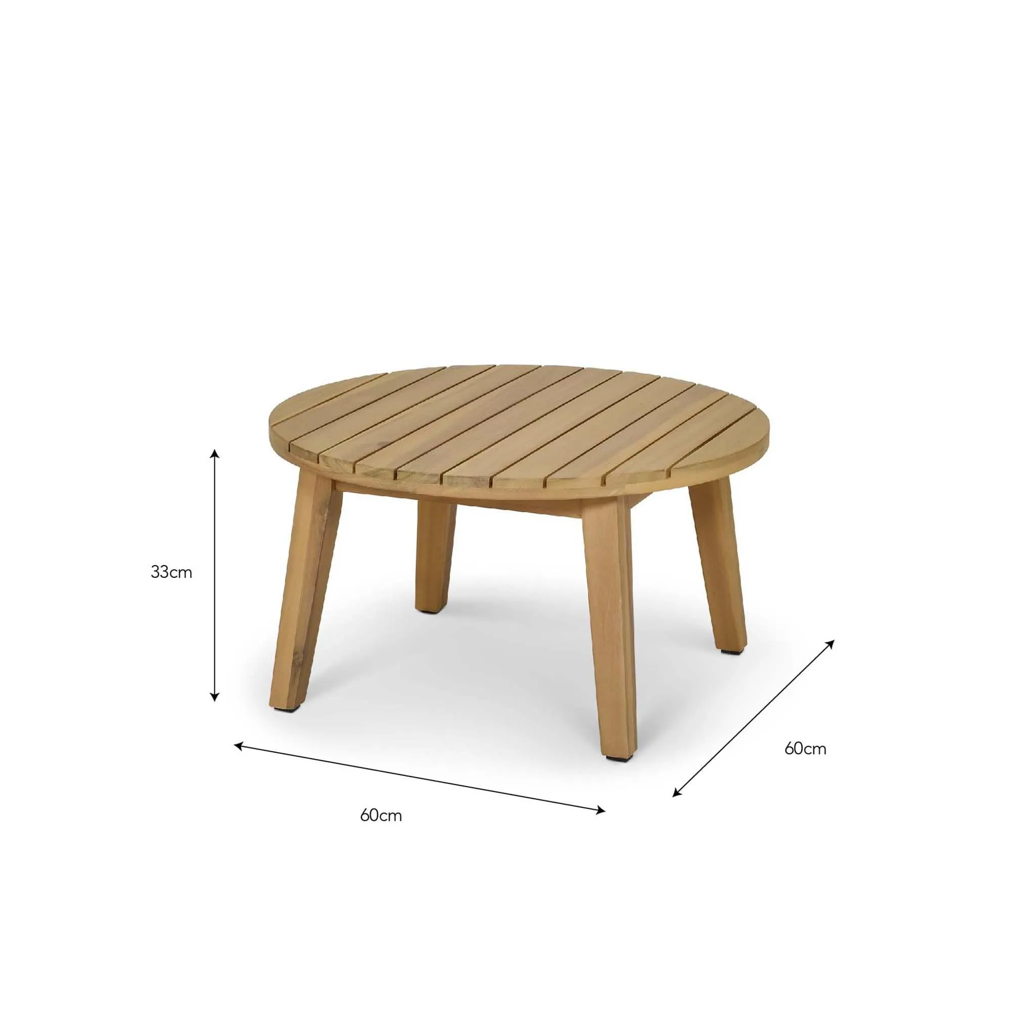 Durley Small Outdoor Coffee Table - Natural