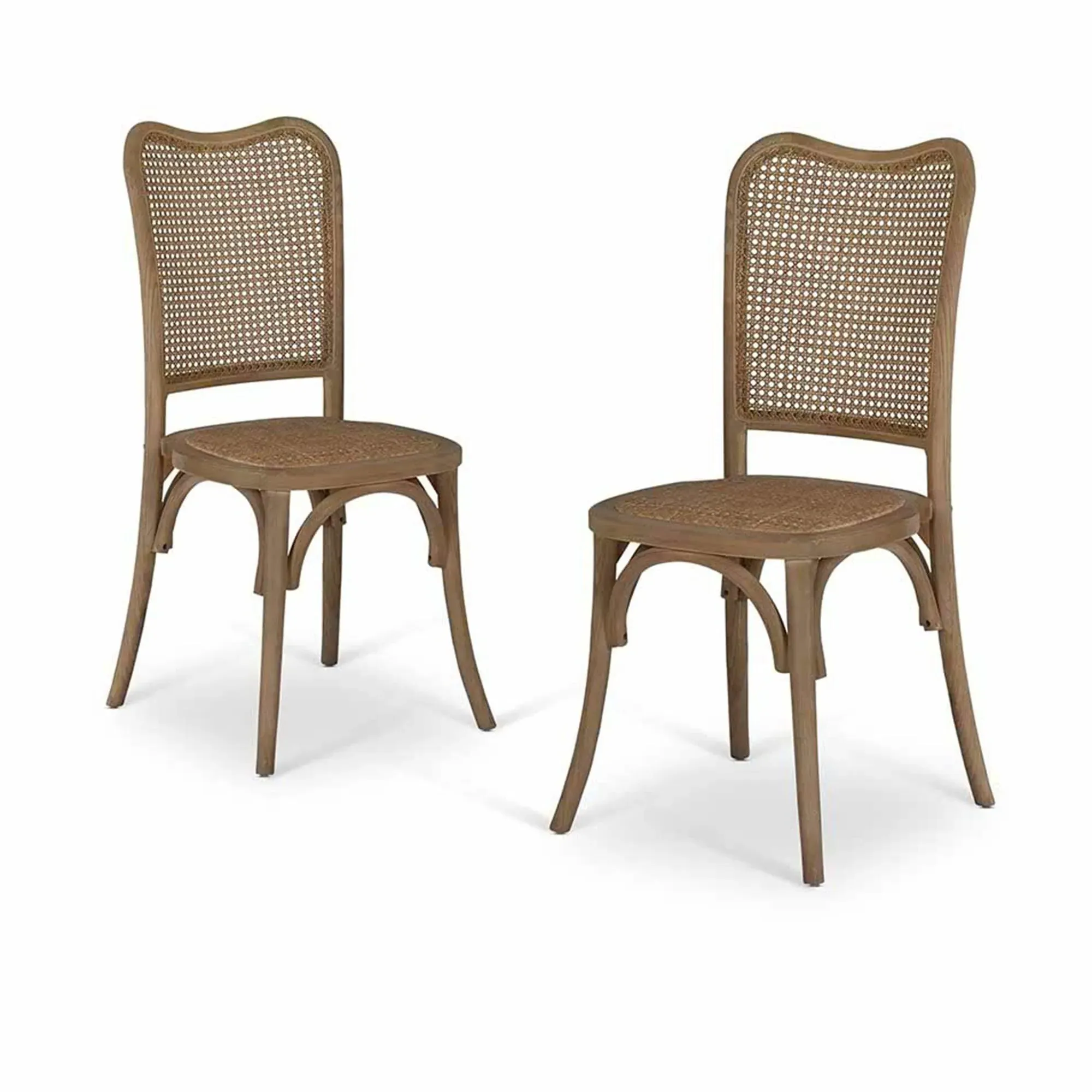 Fairlight Rattan Dining Chair Set of 2 - Natural