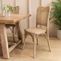 Fairlight Rattan Dining Chair Set of 2 - Natural