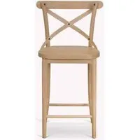 Ferndale Cross Back Cafe Bar Stool - Natural