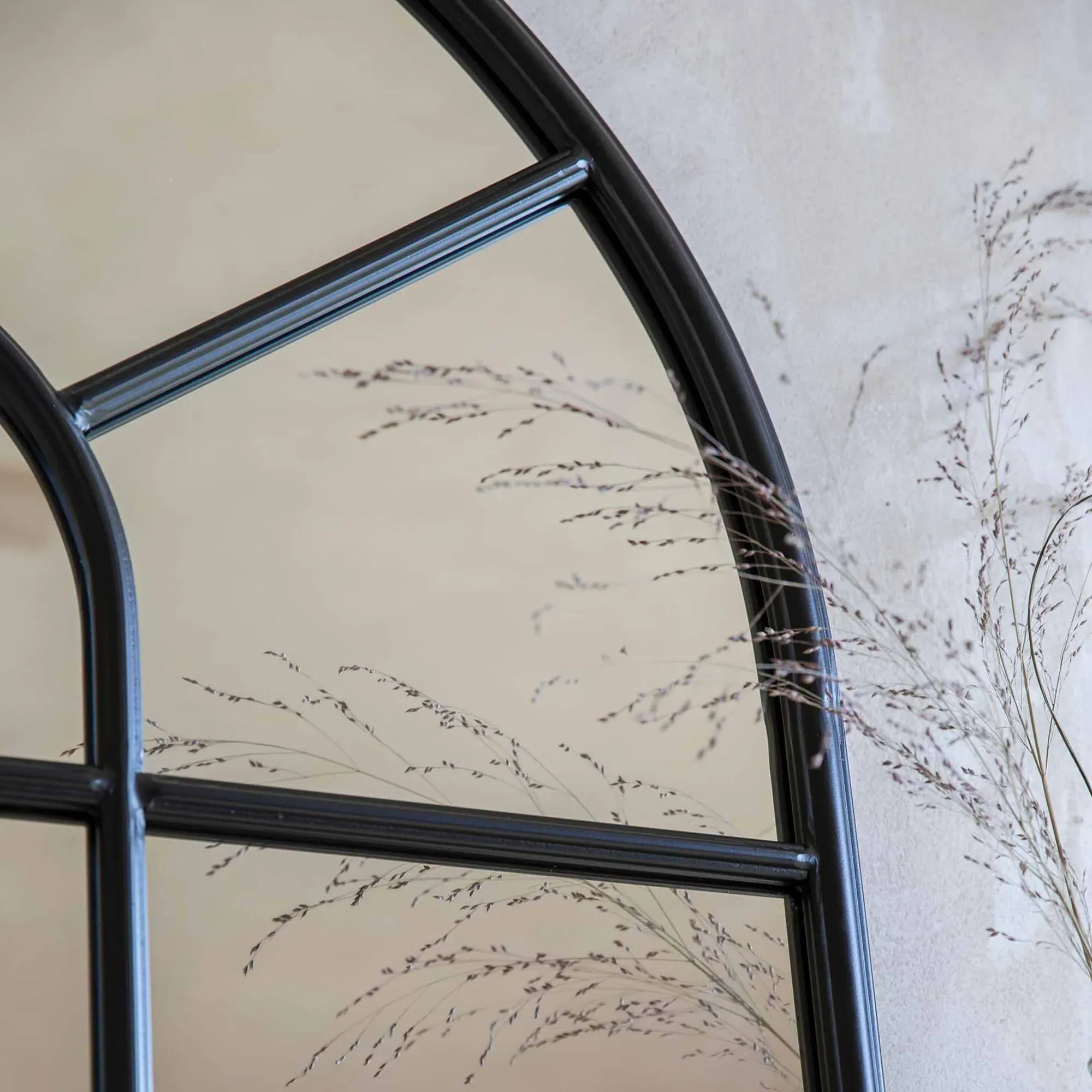 Fulbrook Arched Wall Mirror - Black