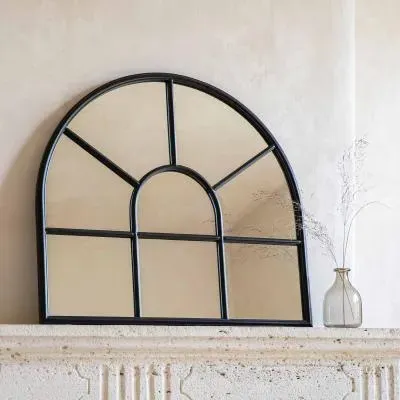 Fulbrook Arched Wall Mirror - Black image