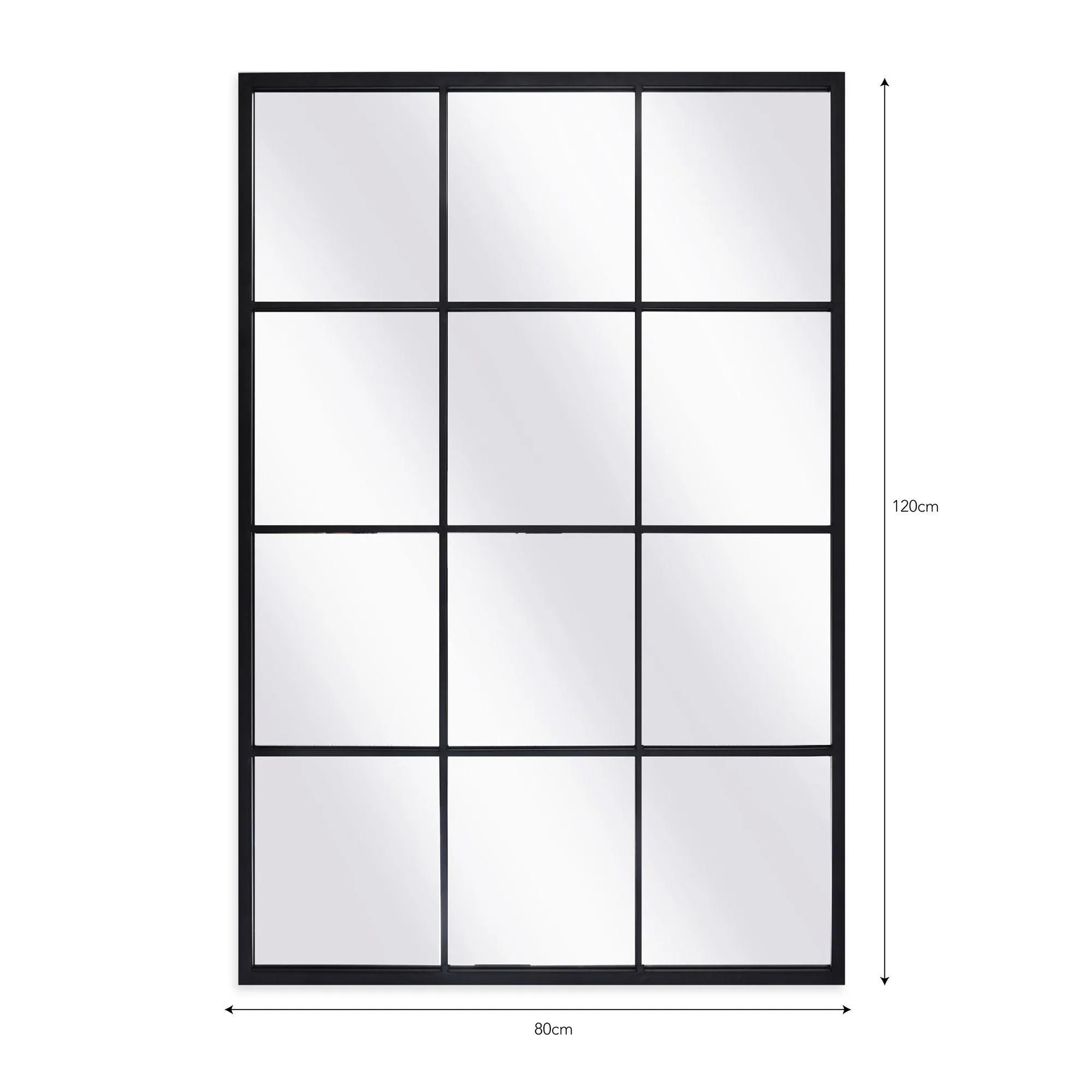 Fulbrook Rectangular Outdoor Mirror - Black