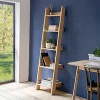 Hambledon 5 Tier Shelf Ladder - Natural, Oak