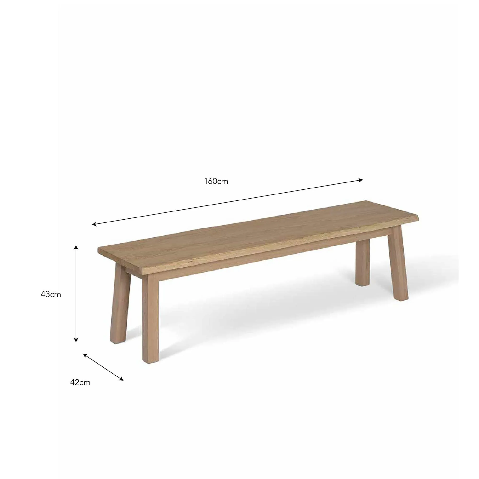 Hambledon Bench - Natural, Oak