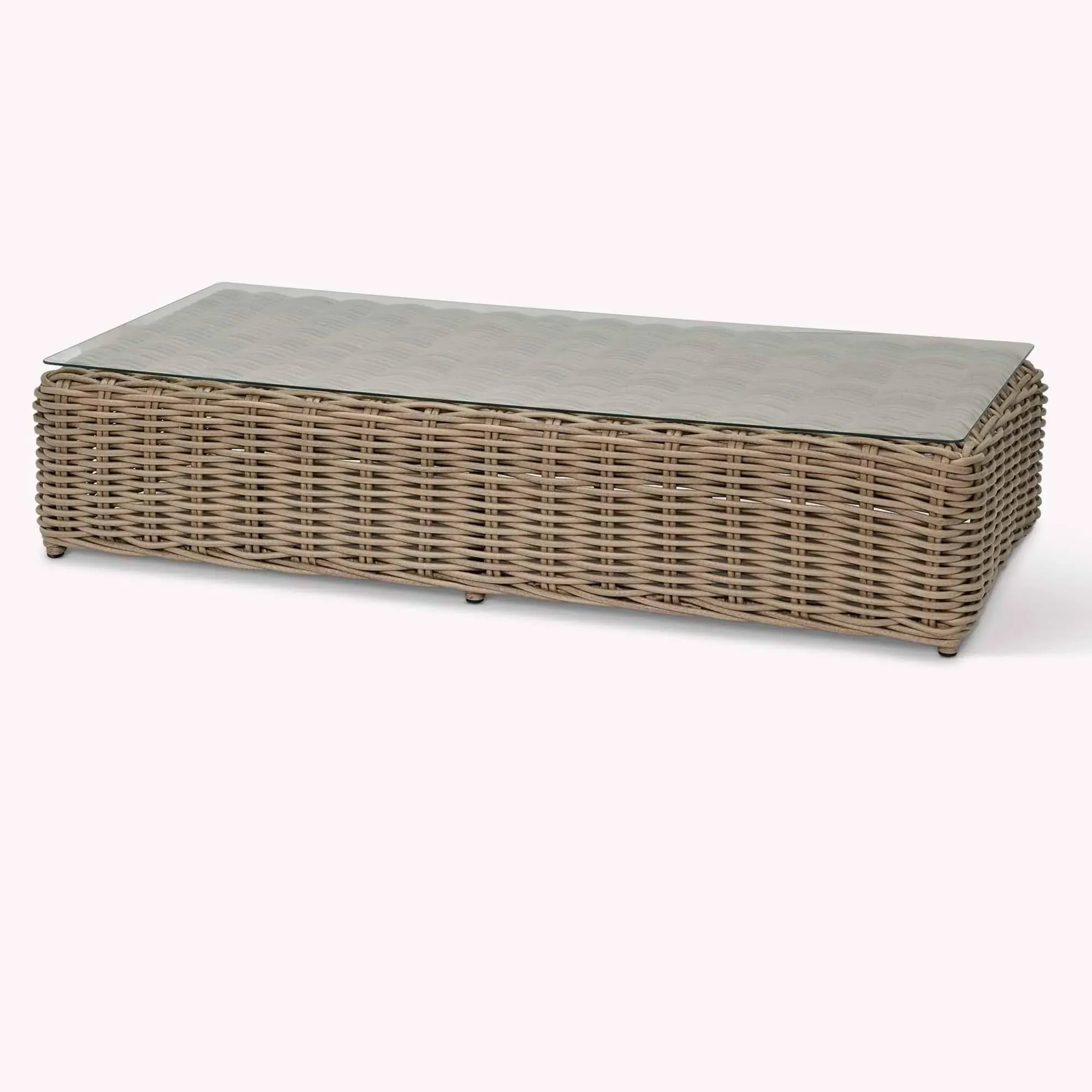 Harting Outdoor Coffee Table - Natural, Light Rattan