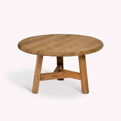 Hawthorne Large Round Coffee Table - Natural, Teak