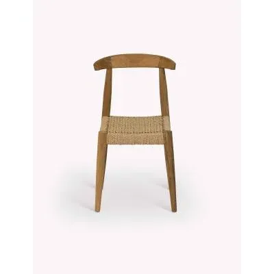 Hawthorne Outdoor Dining Chair Set of 2 - Natural, Teak