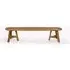 Hawthorne Oval Dining Bench - Natural, Teak Wood