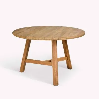 Hawthorne Round Dining Table - Natural, Teak
