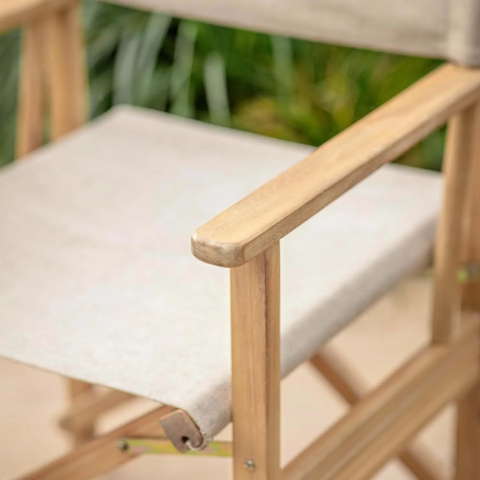 Hayle Outdoor Directors Chair - Natural