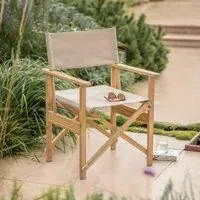 Hayle Outdoor Directors Chair - Natural