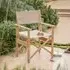 Hayle Outdoor Directors Chair - Natural