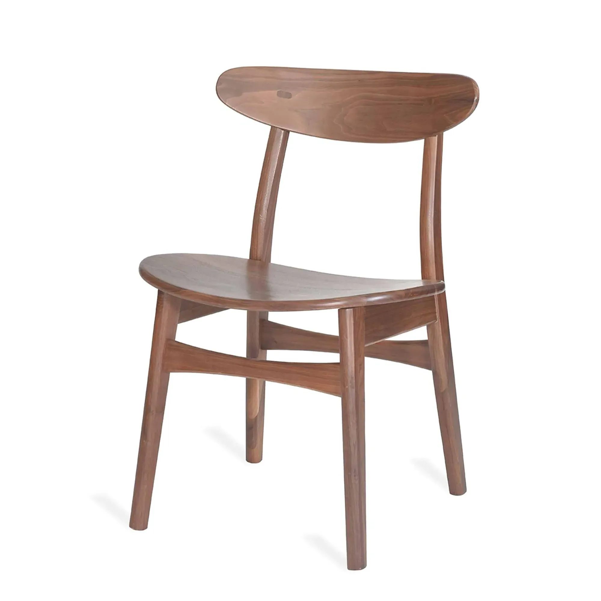 Kersoe Dining Chair Set of 2 - Natural, Walnut