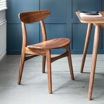 Kersoe Dining Chair Set of 2 - Natural, Walnut