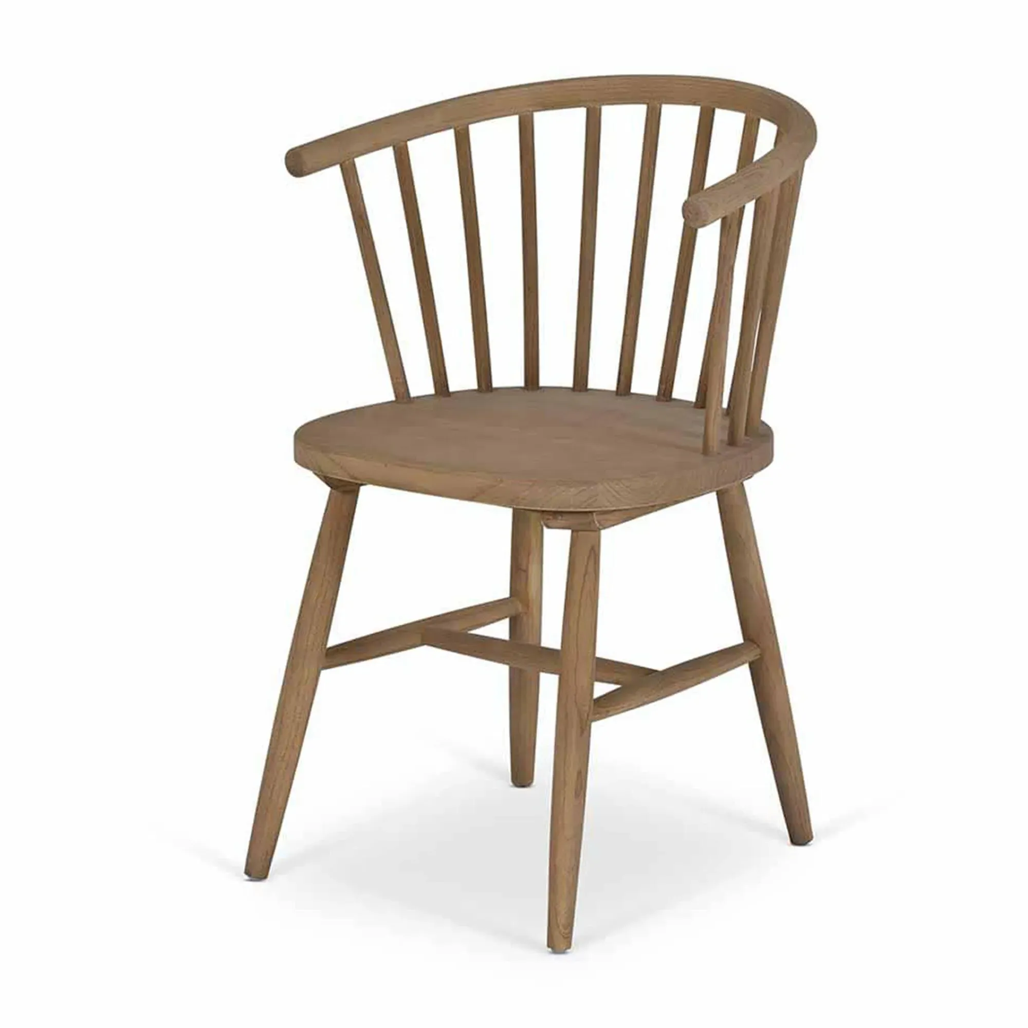 Landrake Curved Back Dining Chair Set of 2 - Natural