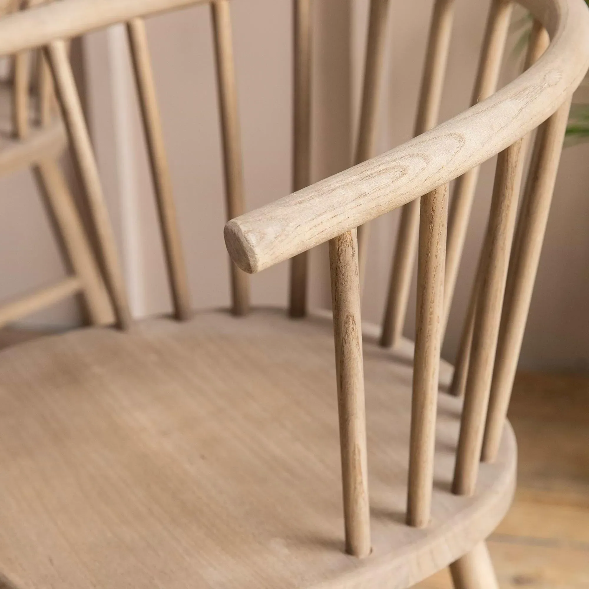 Landrake Curved Back Dining Chair Set of 2 - Natural