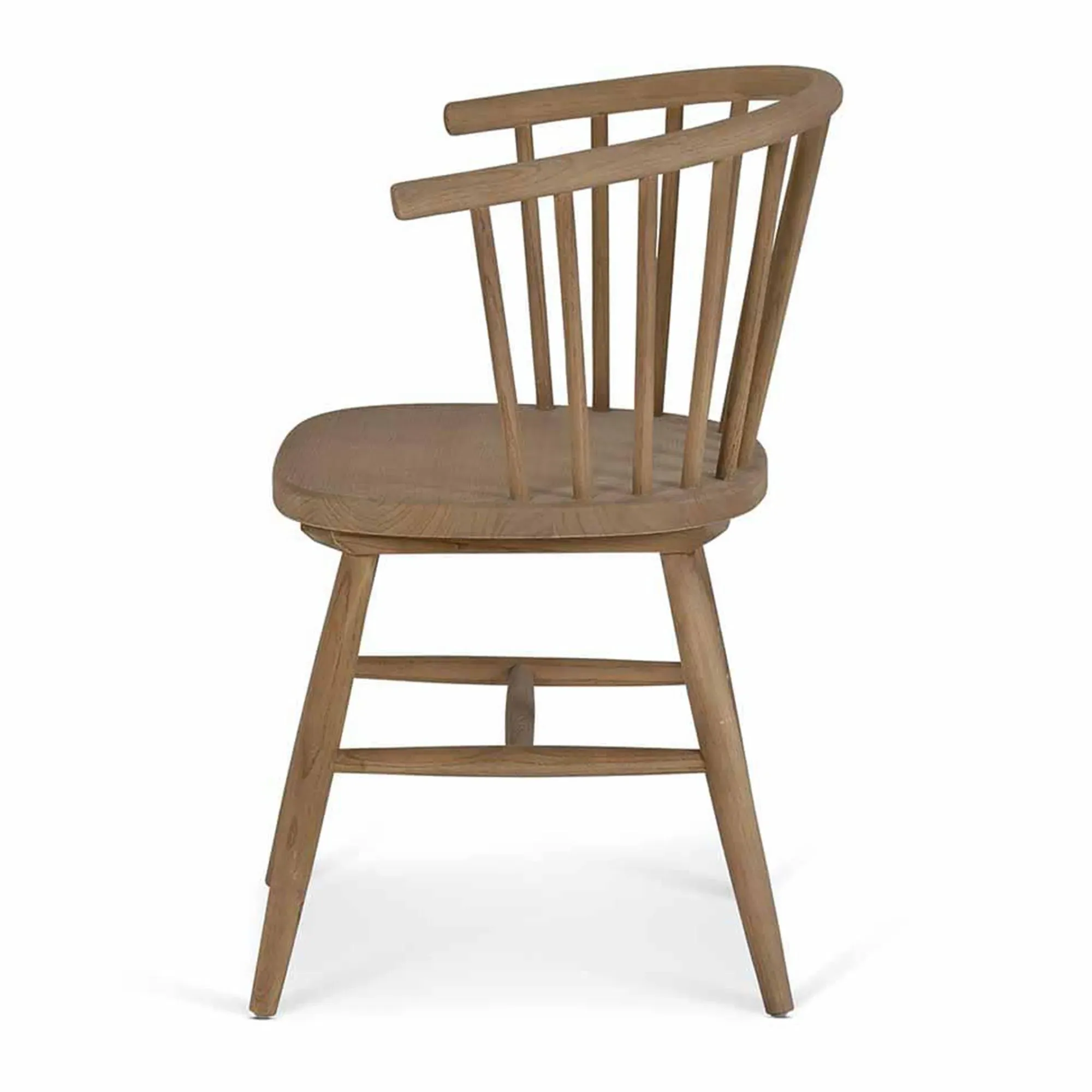 Landrake Curved Back Dining Chair Set of 2 - Natural