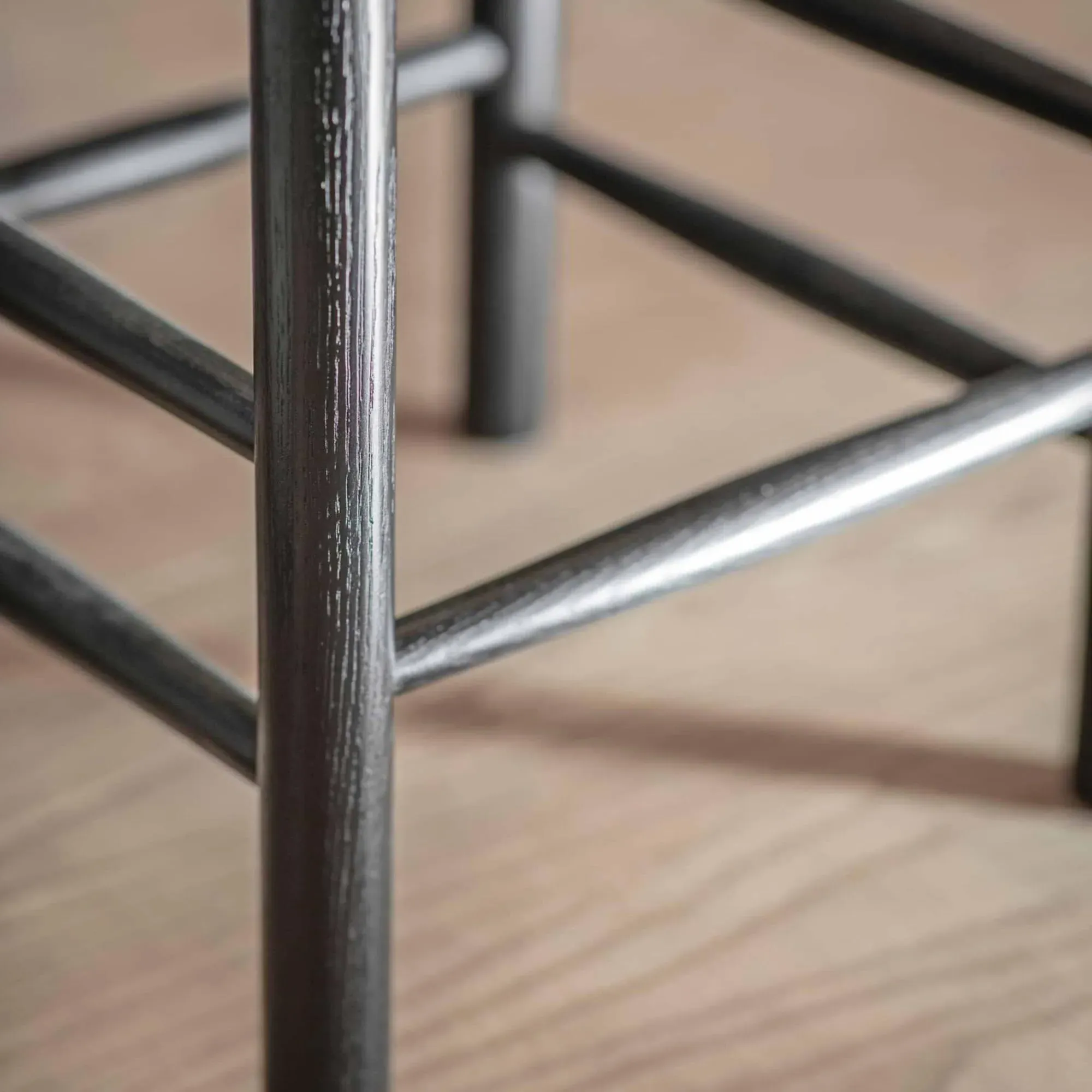 Longworth Bar Stool - Black, Rattan