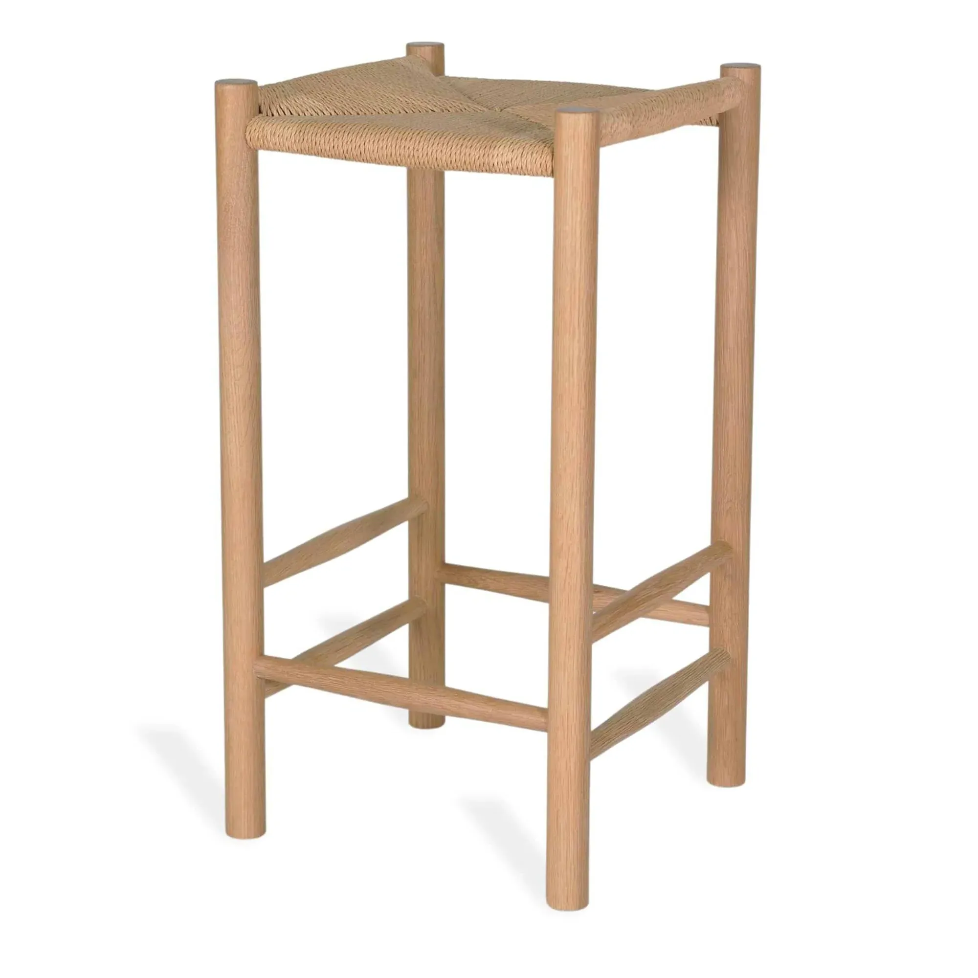 Longworth Bar Stool - Natural, Rattan