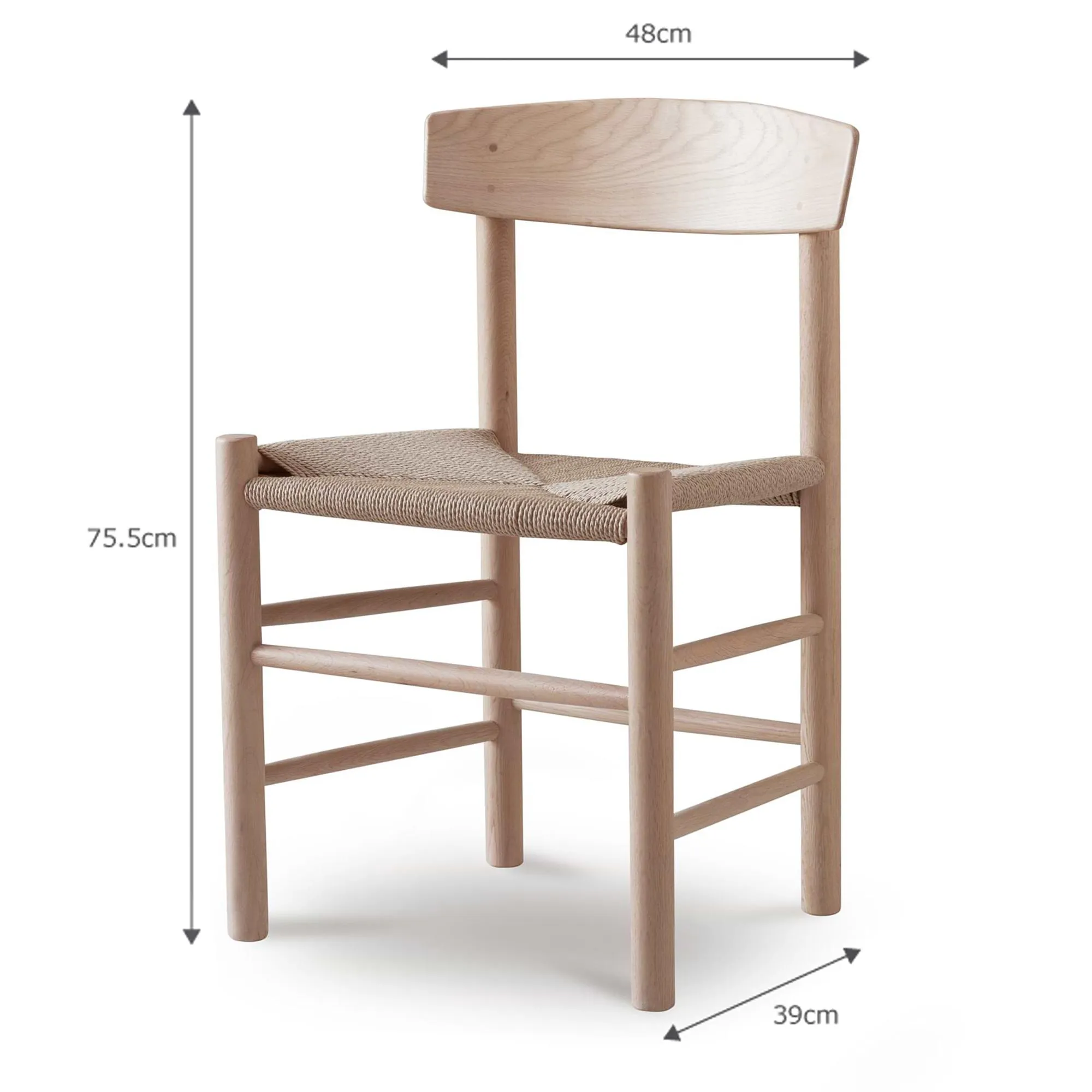 Longworth Dining Chairs Set of 2 - Natural, Rattan