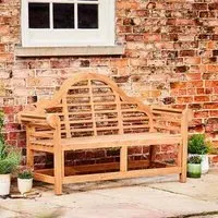 Lutyens 3-Seater Outdoor Bench - Natural, Teak